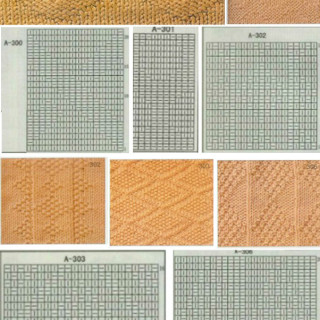 只有上下針的70余款棒針花樣集(2-1)簡單好織的編織花樣棒針基礎花樣