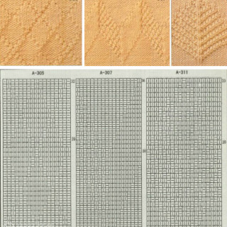 只有上下針的70余款棒針花樣集(2-1)簡單好織的編織花樣棒針花樣