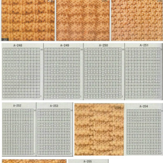 只有上下针的70余款棒针花样集(2-2)简单好织的编织花样编织花样